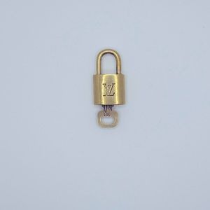 Gold Louis Vuitton Lock and Key Charm #301